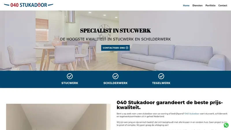 Website van 040 Stukadoor
