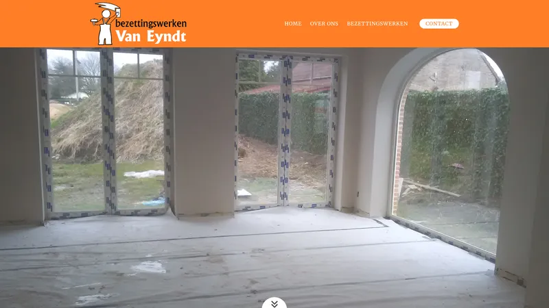 Website van Aannemingen Van Eyndt