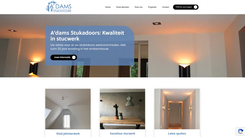 Website van A’dams stukadoors