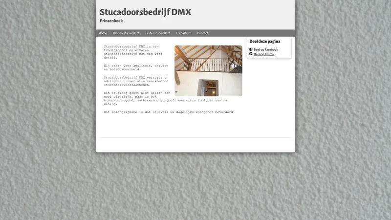 Website van bedrijf DMX