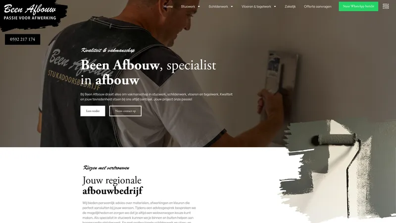Website van Been Afbouw