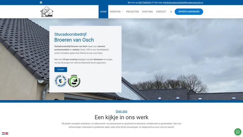 Website van Broeren van Osch Stukadoorsbedrijf