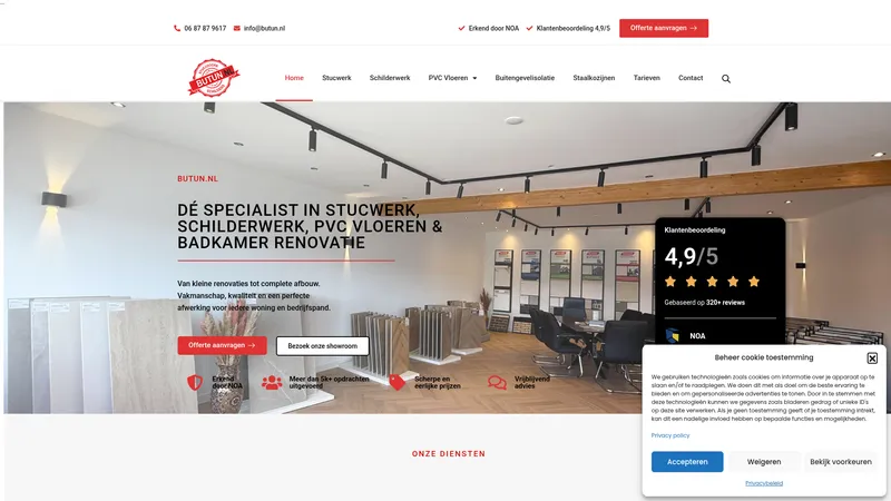Website van Butun