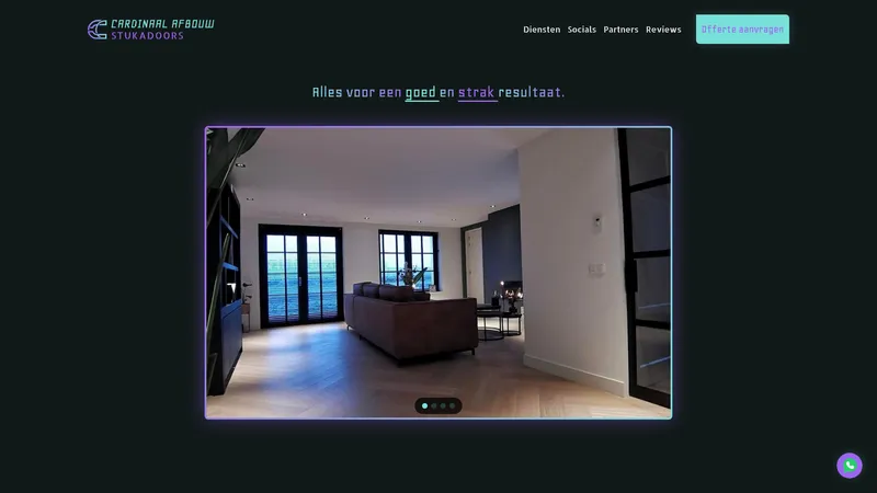 Website van Cardinaal Afbouw Stukadoors