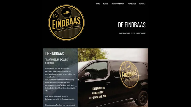 Website van De Eindbaas