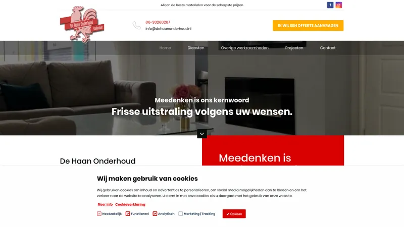 Website van De Haan Onderhoud