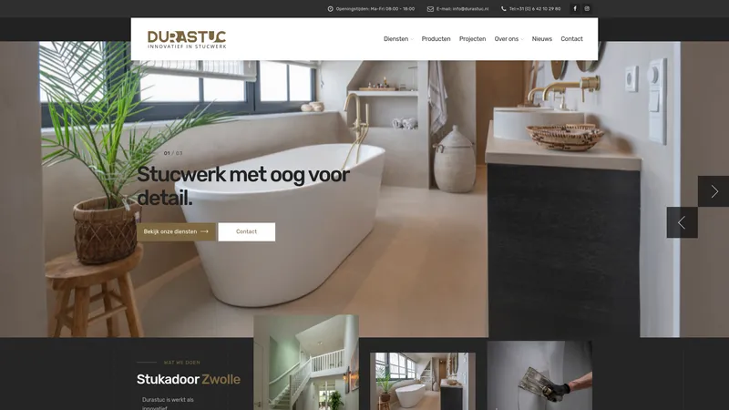 Website van Decotex Interieur