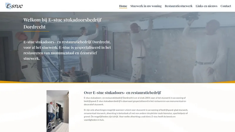 Website van E-stuc