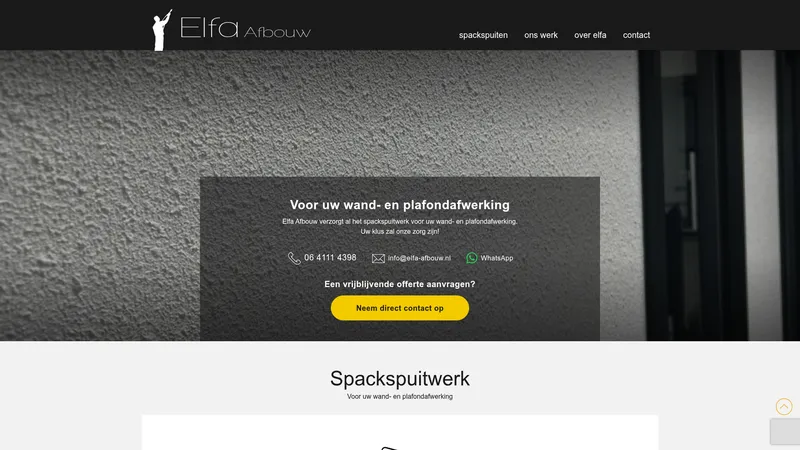 Website van Elfa Afbouw