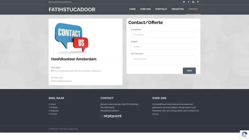 Website van FATIH stucadoor