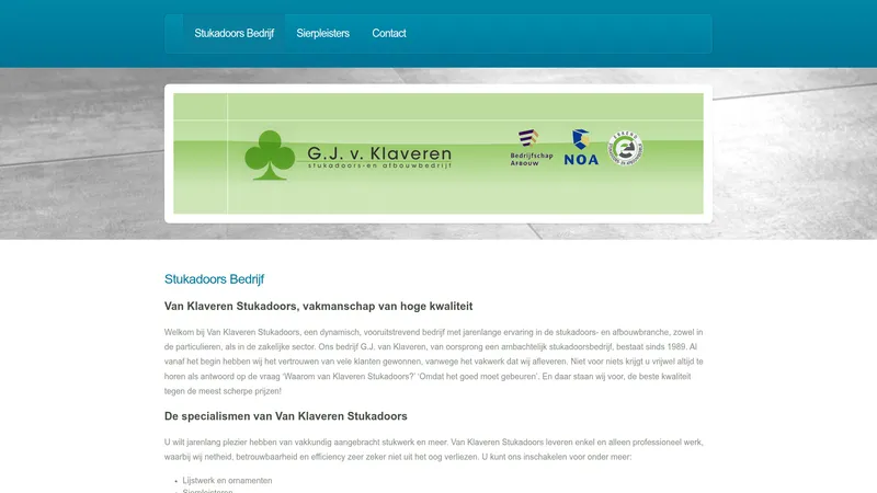 Website van G.J. Van Klaveren