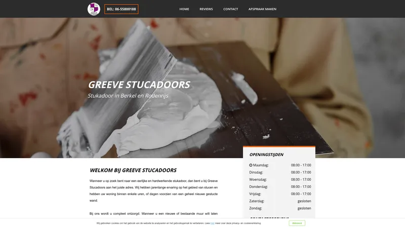 Website van Greeve Stucadoors