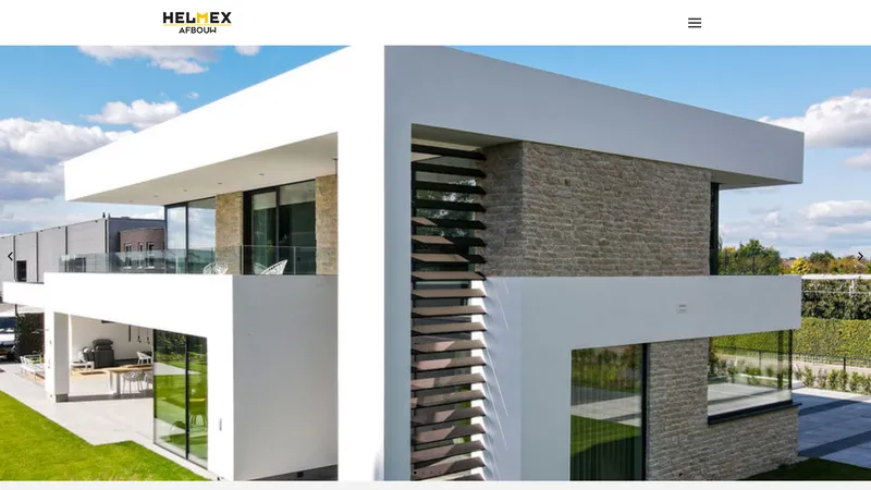 Website van Helmex Afbouw