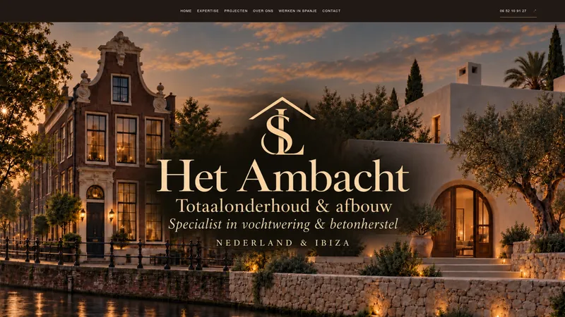 Website van Het Ambacht Totaalonderhoud