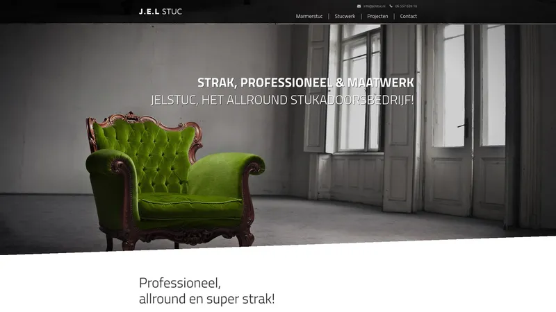 Website van J.E.L. Stukadoorsbedrijf