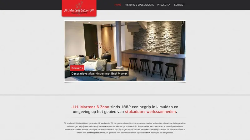 Website van J.H. Martens en Zoon B.V.