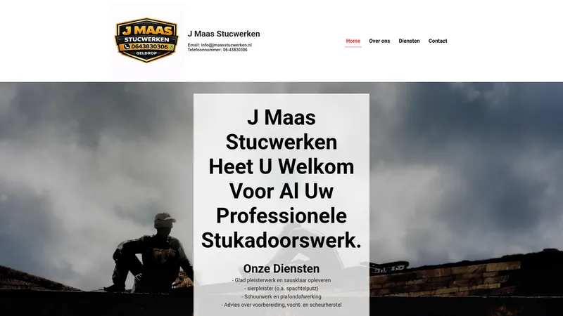 Website van J Maas Stucwerken