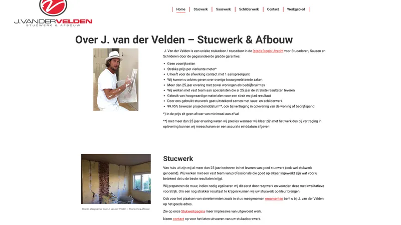 Website van J. van der Velden