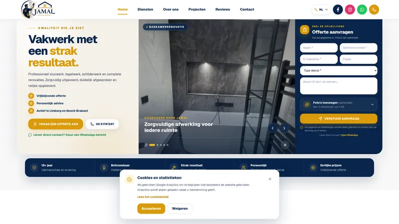 Website van Jamal stukadoors
