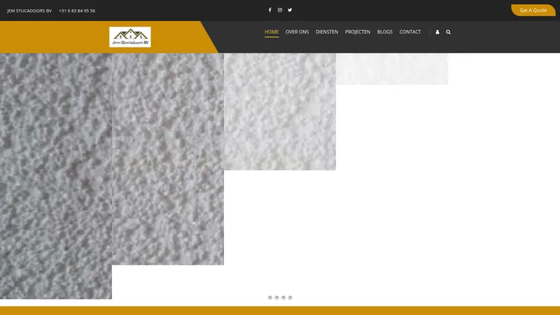 Website van JEM STUCADOORS BV