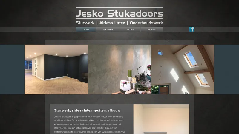Website van Jesko Stukadoor