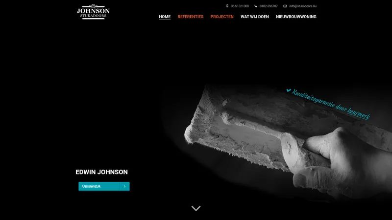 Website van Johnson Stukadoors