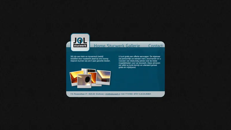 Website van Jol Stucwerk