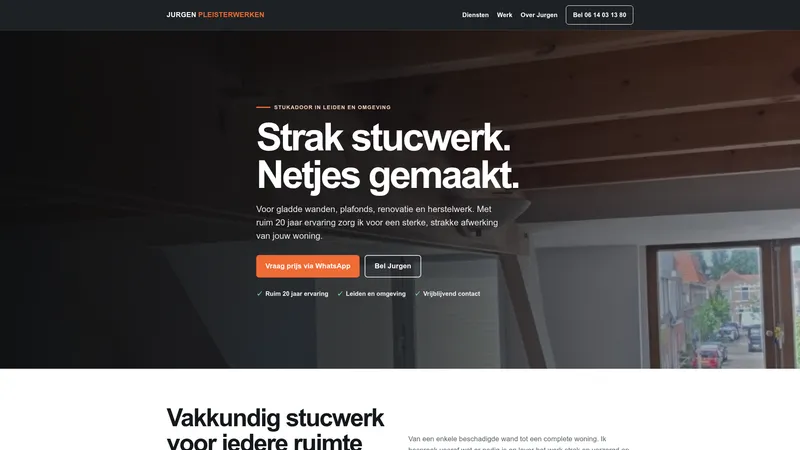 Website van Jurgen pleisterwerken
