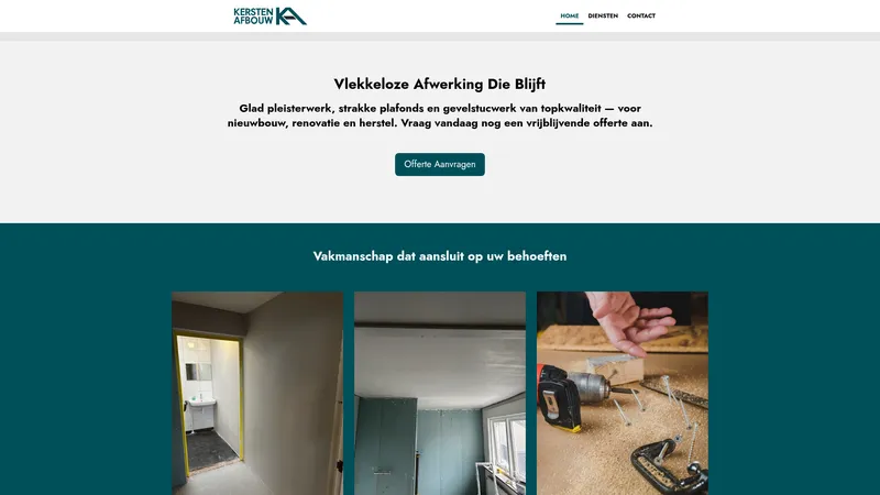 Website van Kersten Afbouw
