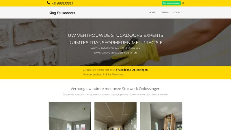 Website van KİNG STUKADOORS