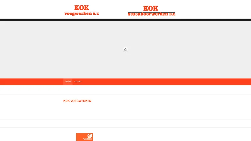 Website van Kok Voeg- & Stucadoorwerken