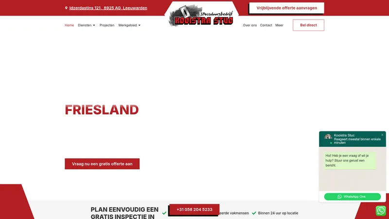 Website van KooistraStuc