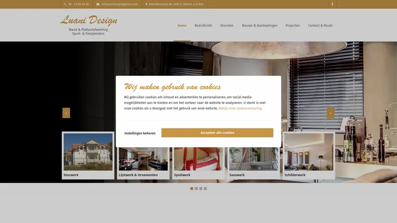 Website van Luani Design