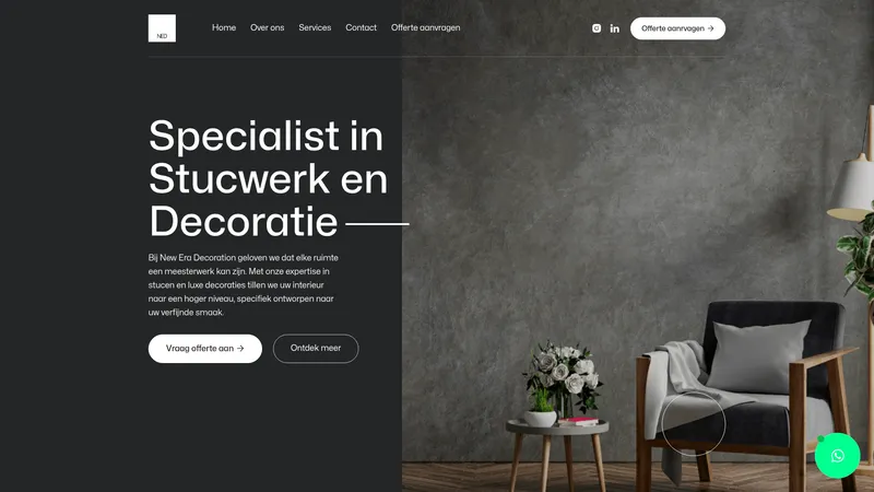 Website van New Era Decoration