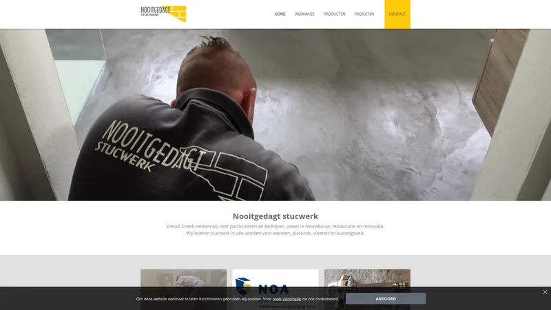 Website van Nooitgedagt Stucwerk
