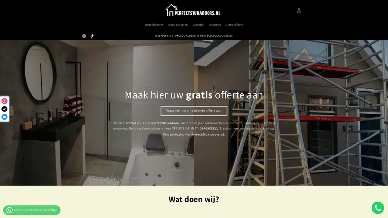 Website van Perfectstukadoors