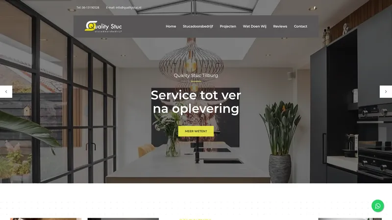 Website van Quality Stuc