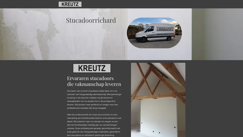 Website van Richard Kreutz Stucadoor