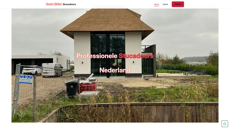 Website van Rode Rivier Stucadoorsbedrijf