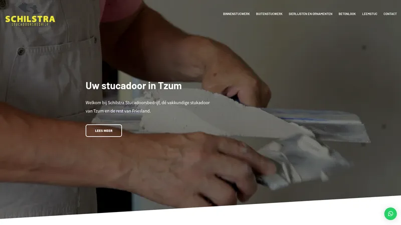 Website van Schilstra Stucadoorsbedrijf