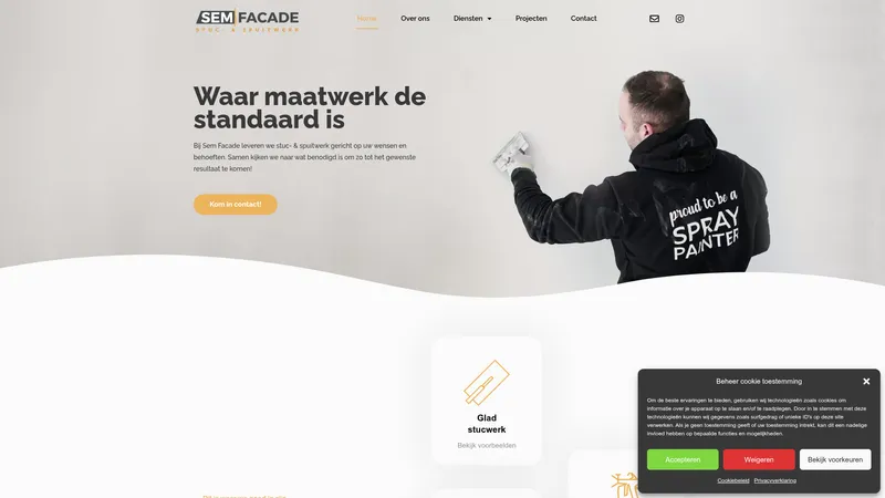 Website van Sem Facade