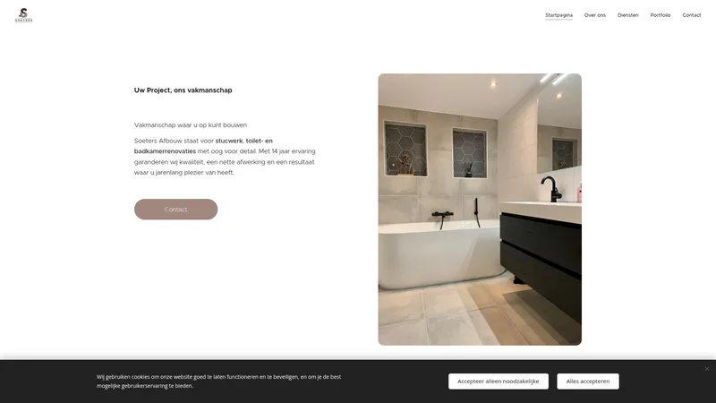 Website van Soeters Afbouw