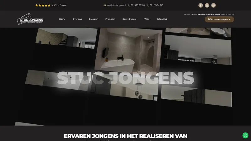 Website van Steege Afbouw