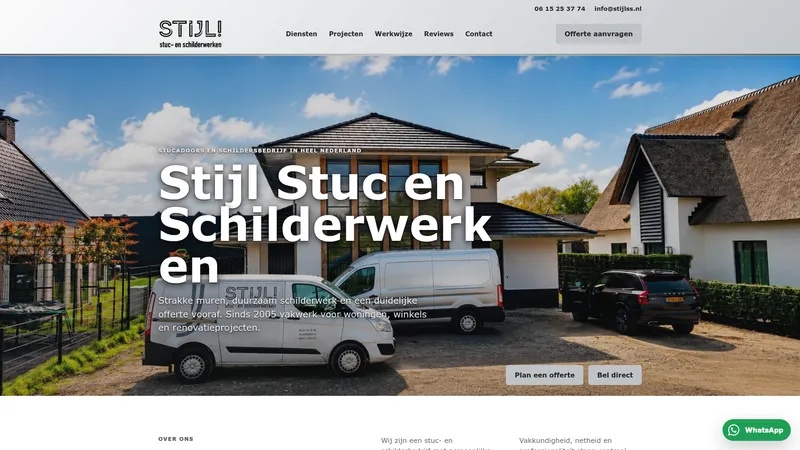 Website van Stijl stuc en schilderwerken