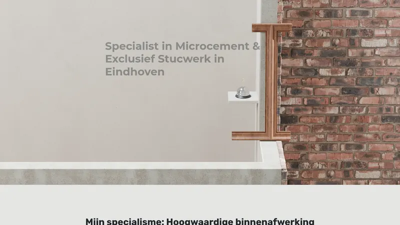 Website van Strakua | Microcement & Exclusive Plastering