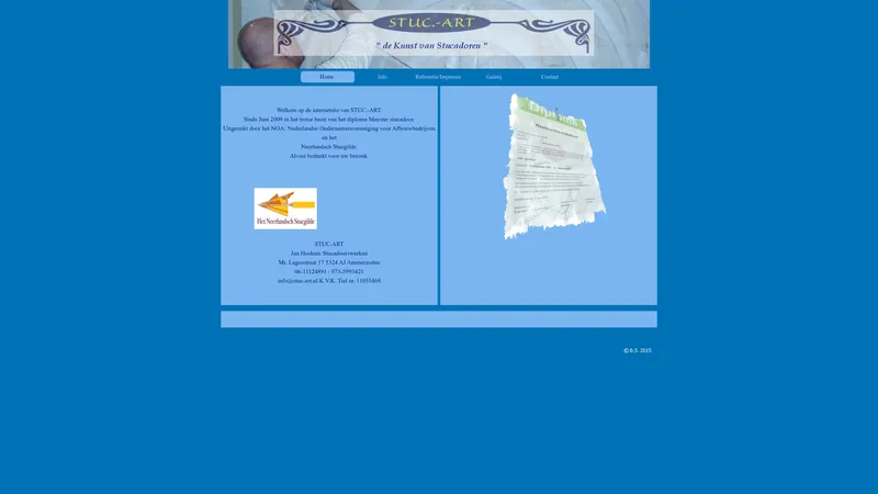 Website van Stuc.-Art