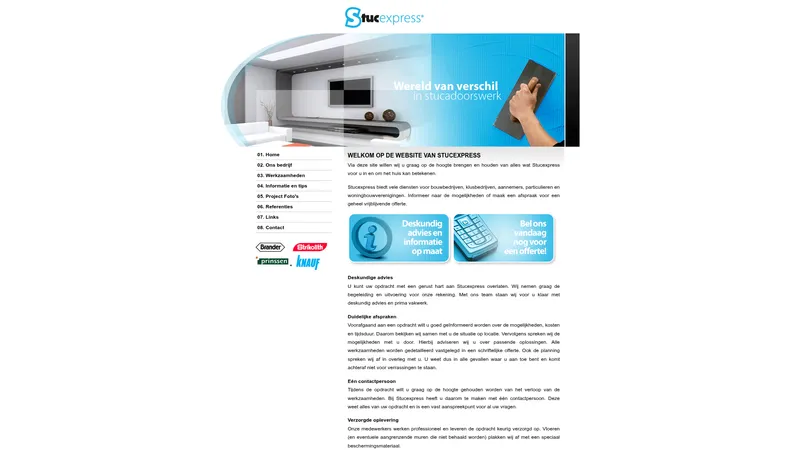 Website van Stuc Express