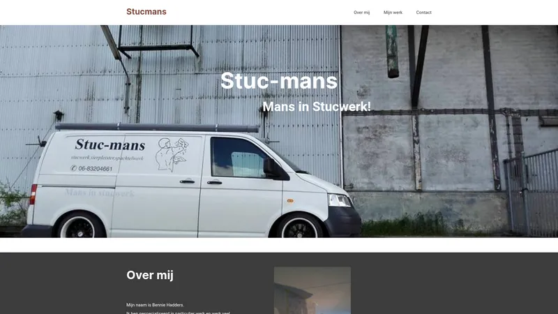Website van Stuc-mans
