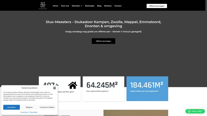 Website van Stuc-meesters