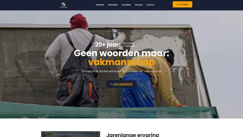 Website van Stucadoor Ali
